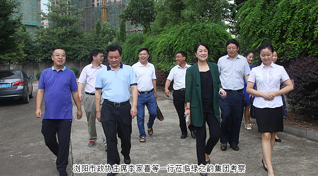 浏阳市政协主席李家喜等一行莅临半岛在线,半岛在线（中国）考察